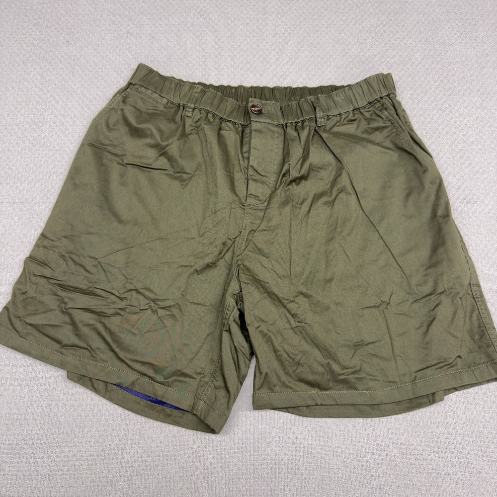 Woof Shorts Mens Large Green Commando Freeballer Cotton Blend Mesh Lined